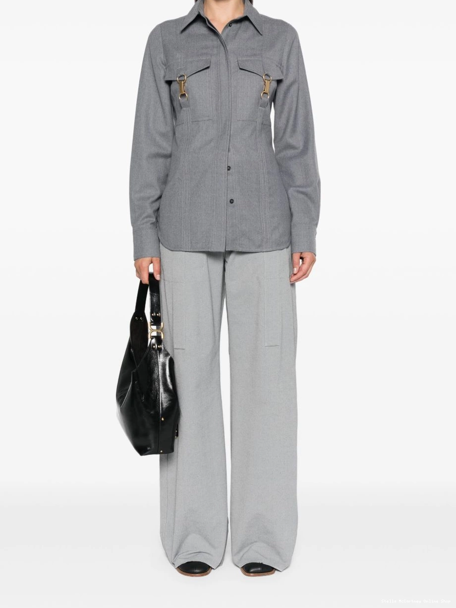 Cheap shirt Stella McCartney clasp-embellished Women wool 0818